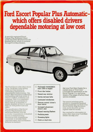 Ford escort popular plus 3 - popular,