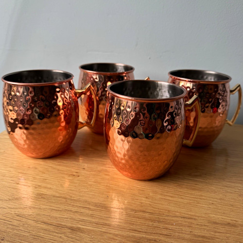 Set hammered copper - set, 4