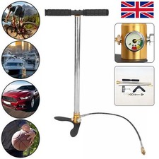 Hot 3 Stage Stirrup Air Rifle PCP Hand Pump Airgun Charging High Pressure UK 🔥