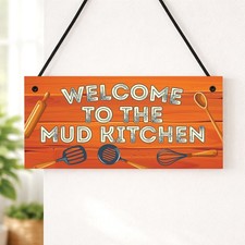 Mud Kitchen Sign Kids Outdoor
