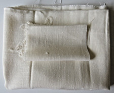LINEN REMNANT + ODDMENT CREAM APPROX 130cm x 78cm EMBROIDERY ARTS CRAFTS