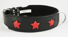 Black Staffie Dog Collar With