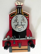 Vintage-Thomas the Tank-Children's double coat hooks-Nursery Bedroom-used VG+