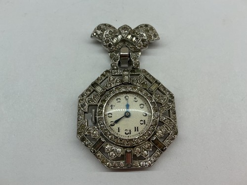 Vintage silver tone marcasite - vintage,