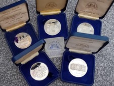 5x Royal Wedding Special Edition Tower Mint 1981 Collection Of Medals.