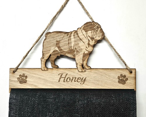 Rosette holder english bulldog - rosette,