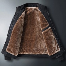 Men Sherpa Lined Jacket Thick