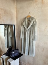 emba real mink fur long coat