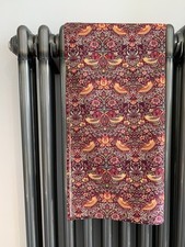 WILLIAM MORRIS TEA TOWEL HANDMADE COTTON Lightweight Fabric Strawberry Thief