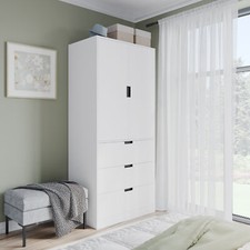 2 Door Modern Wardrobe with 3