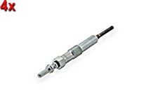 Glow Plug 4x HELLA Fits DACIA