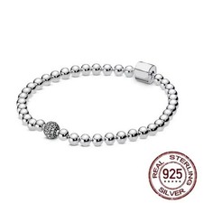 S925 Sterling Silver Snake Chain Bracelet Spider Man Charm Fits European Jewelry