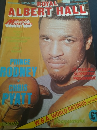 Vintage boxing programme - vintage,