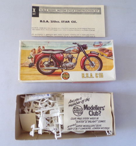 Airfix bsa c15 motorcycle - bsa,