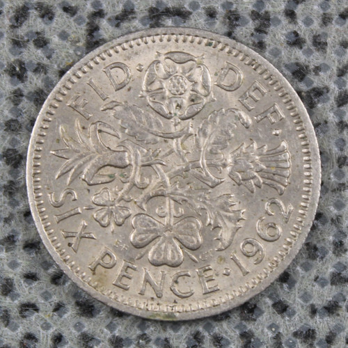 1962 sixpence vintage lucky - 1962,