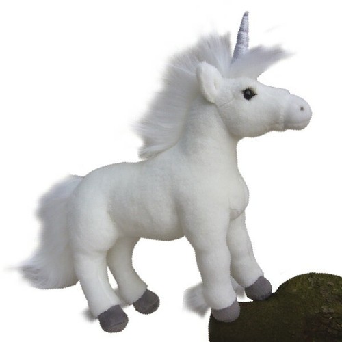 White unicorn teddy - 16",