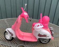 Barbie Mattel Vespa Motor Scooter / Moped Doll Bike Vintage 1997 Pink & White