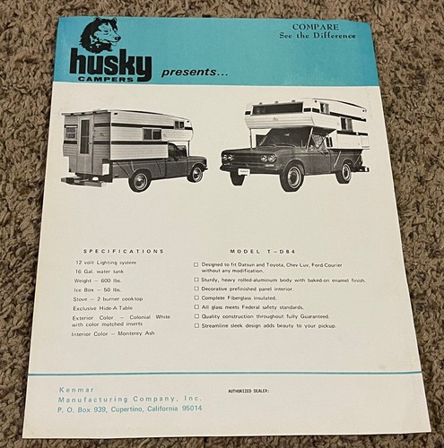 Vintage 1970 husky - vintage, campers