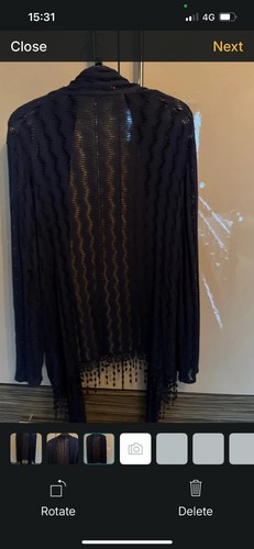 Navy waterfall lacy - , look