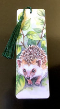 Wooden hedgehog bookmark - wooden,