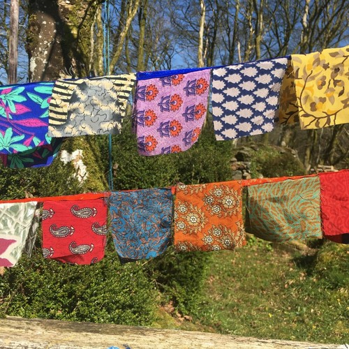 Bunting indian recycled - indian,