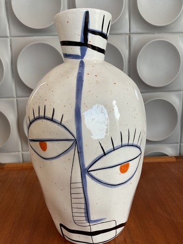 Abstract face hand painted - face,
