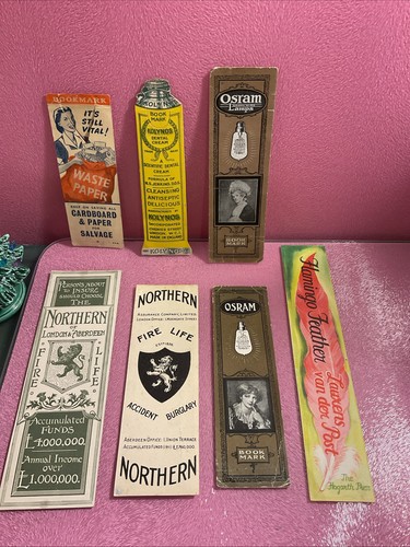 Antique bookmarks advertising - bookmarks,