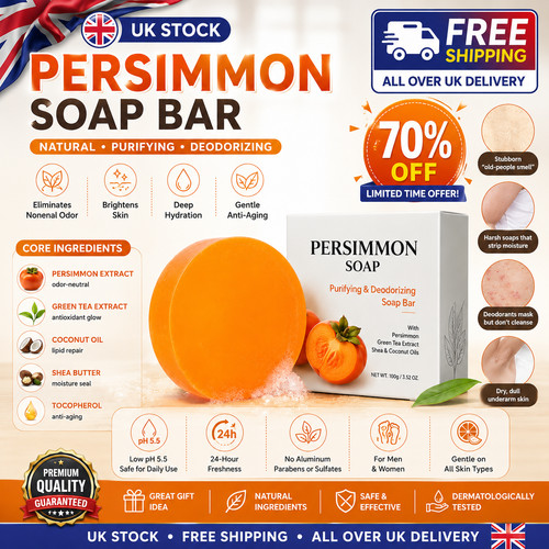 Persimmon soap bar for body - bar,