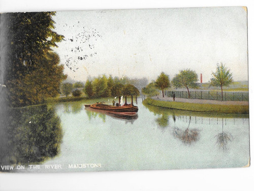 Postcard maidstone view - ,