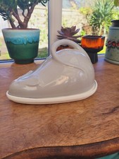 Bellini Italy 20x14cm Mouse Shaped Cheese Dish Grey and White 748g