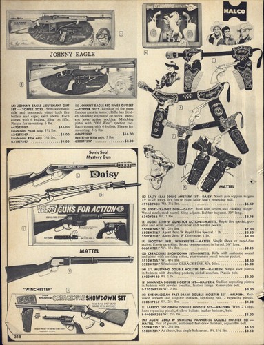 1966 paper toy winchester - ad,