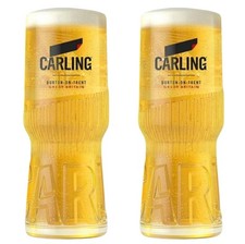 4 x Carling Half Pint (10oz) Glasses - Brand New CE Marked 2019