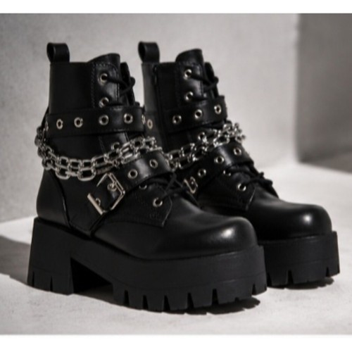 Women black tough girl - black,