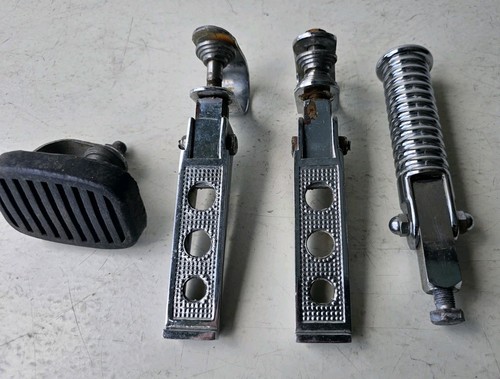 Foot peg set - peg, chrome