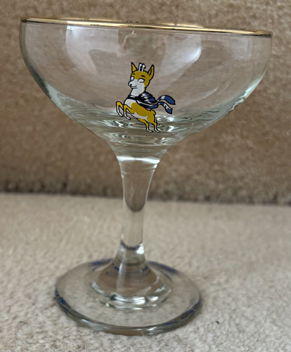 Babycham wine glass - babycham,