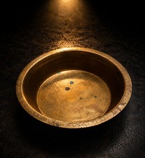 HUGE HEAVY ANTIQUE BRASS Basin
