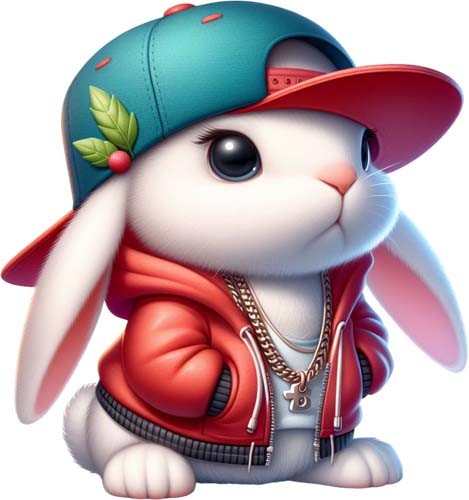 Easter hip hop bunny - easter, rabbit