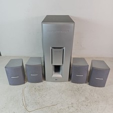 LG Home Theatre Surround Sound Speakers Subwoofer And Satellites, Tested Working