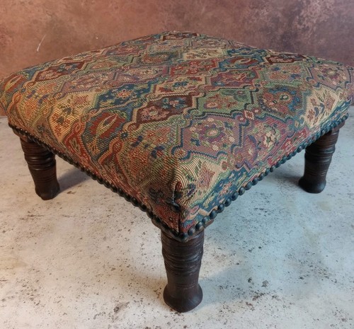 Antique footstool victorian - antique,