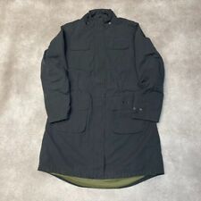 Barbour Rain Jacket Womens Medium Velem Tartan Lined Parka Waterproof Coat Black