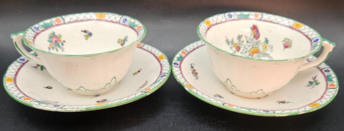 Antique masons ironstone pair - antique,