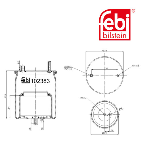 Febi air suspension bellow - febi,