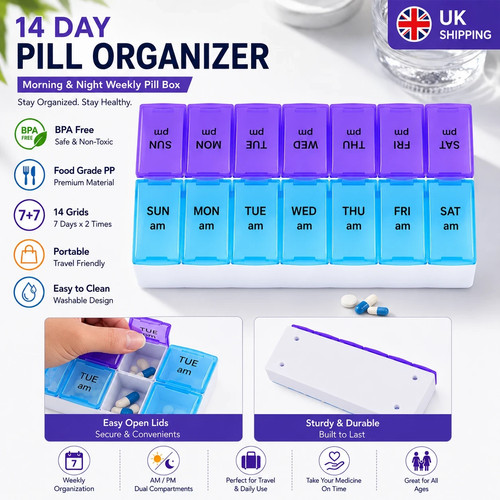 Day weekly pill box - 7,