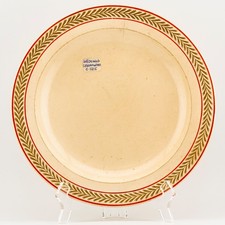 Antique English Creamware Plate Gilt Pottery Wedgwood Marked Early 19th Century