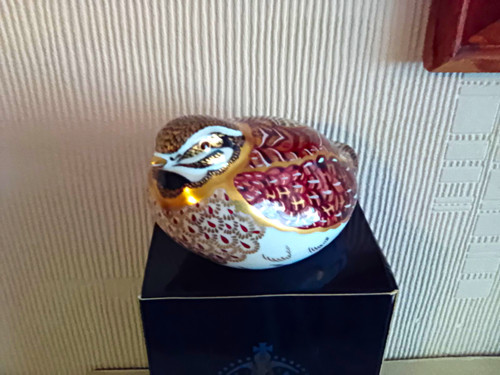 Royal crown derby paperweight - crown,