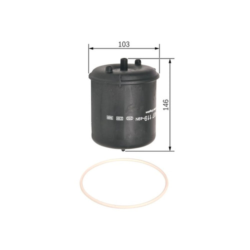 Bosch engine oil filter - oil,