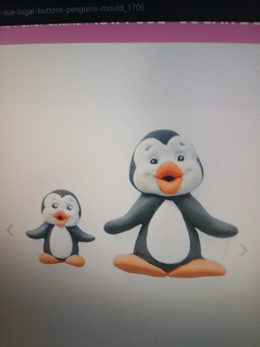 Sugar buttons penguins - sugar,