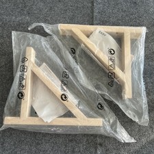 2 new IKEA Ekby Valter 766.960.09 natural Birch Shelf Bracket set pair 18700
