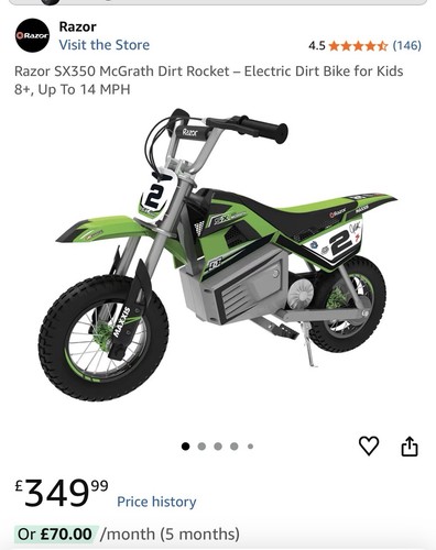 Razor sx350 mcgrath electric - sx350,