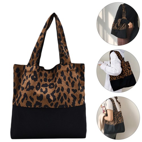 Animal print handbag leopard - print,